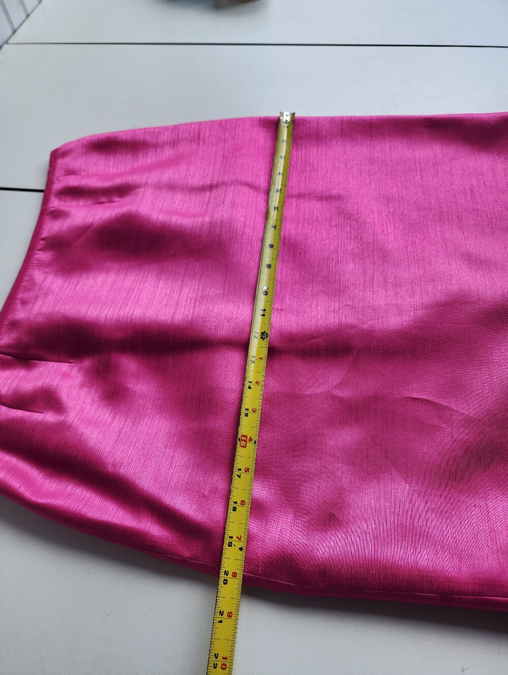 Le Suit Suit Skirt Womens Pink Pencil Satin Shiny Lined Sz Petite 8P** - Picture 4 of 10